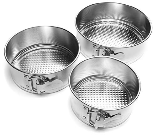 Fox Run Mini Springform Pan Set, Tin-Plated Steel, 3-Piece