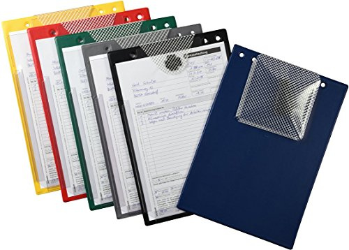 10 pochettes de commande XXL avec soufflet extra large pour carnet de service et livres de bord (vert)