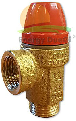 Válvula de seguridad de membrana tiemme, 1/2 m, para el control de la presión en el sistema.