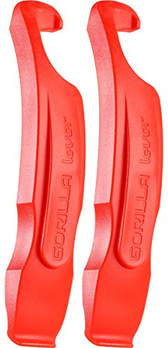 Gorilla Force | Ultra Strong Bike Tyre Levers | 2 Pack | Lava Red