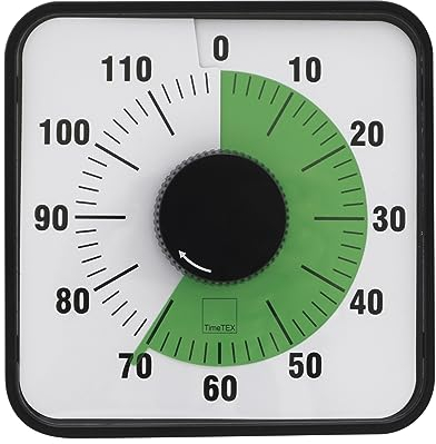 TimeTEX Zeitdauer-Uhr Automatik 120 Minuten, magnetisch, 19x19 cm