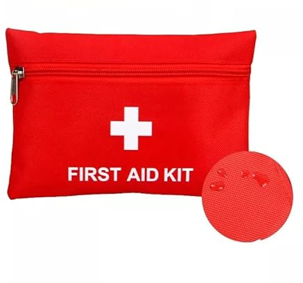 Botiquín de primeros auxilios, botiquin de 50 piezas de artículos diferentes botiquín homologado para Coche hogar Camping Caza Viajes Aire Libre senderismo acampar muy completo. (1)