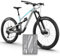 unleazhed Bike Protection BP01 S Frame Jasper JAUCH Edition White MATT| Rahmenschutzfolie für Mountainbikes | Made in Germany | 10 -teiliges komplett Rahmenschutz-Set | extrem reißfest