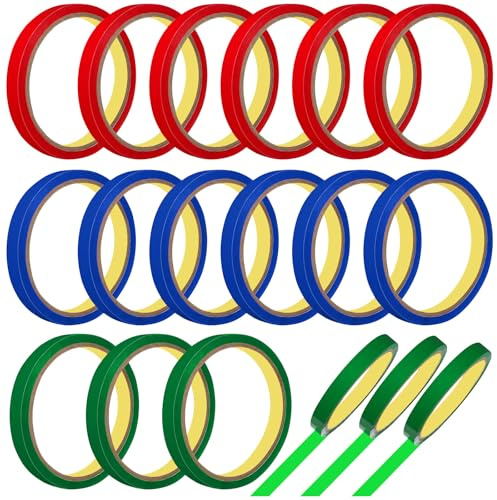 SEWACC 18 Rollos De Cinta De Embalaje Cinta De Sellado De Bolsas De 12 Mm Cinta De Sellado De Bolsas De Polietileno Para Máquina De Sellado De Bolsas Supermercado Oficina En Casa 3