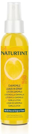 Naturtint | Lozione alla Camomilla | Schiarisce i Capelli | Riflessi Dorati | Protettore Solare per Capelli | ECOCERT | 99,5% Ingredienti Naturali, 125ml