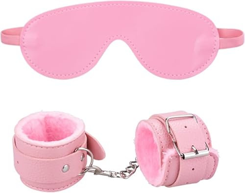 binxliuxo VAPAX Peluche Pelle Rosa Kit Polso + Maschera occhiale per Coppie Giocattoli
