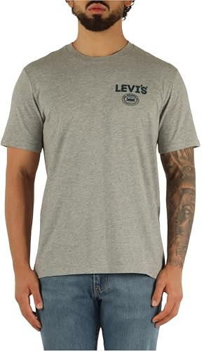 Levi's Graphic Crewneck Tee T-Shirt, Coolmax Ssnl HL Logo, S Uomo