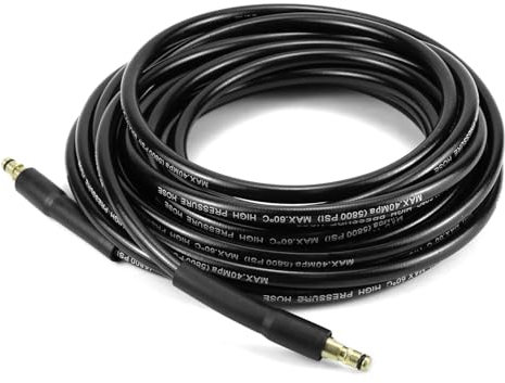 QWORK® 10M Manguera de Alta Presión para hidrolimpiadora, Compatibile con Kärcher K2-K7, Manguera Hidrolimpiadora con Conector Rápido, 5800psi/400bar