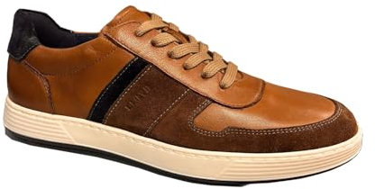 LLOYD Herren Halbschuhe Bosco, Männer Low-Top Sneaker, lose Einlage,schnürschuhe,schnürer,Business,Freizeit, Havanna/Whisky/Midnight, 42 EU / 8 UK