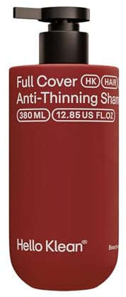 Hello Klean Full Cover Anti-Thinning Shampoo - Repair Damage Caused by Hard Water for Soft & Voluminous Hair - Cleanses Dirt, Oil, Mineral & Chlorine Residue - With Biotin for Stronger & Thicker Hair