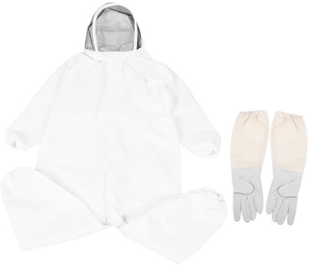 ibasenice Fournitures D'Apiculture Avec Costume Combinaisons D'Abeille Pour Hommes Femmes Combinaison D'Apiculteur Veste D'Apiculteur Avec Capuche En Voile