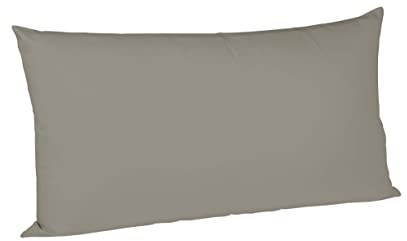 Fleuresse Colours Kissenbezug, Mako Satin, Grau, 40 x 80 cm