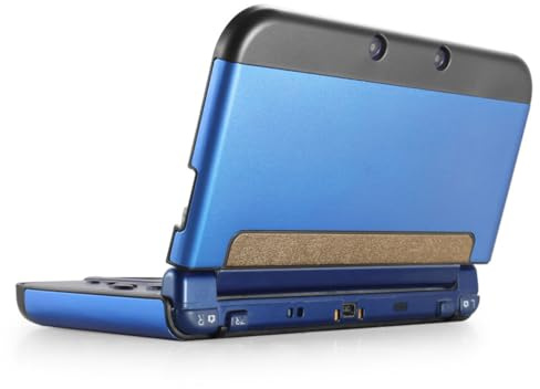 TNP new 3ds xl Schutzhülle für Nintendo 3DS XL, Alu-Case mit strapazierfähigem Design, Blau