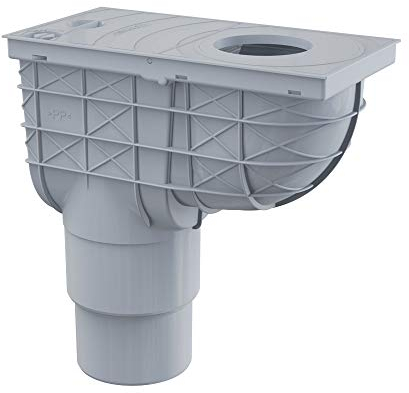Lluvia Tubo Lluvia Sink Buzón vertical gris Canalón desagüe para agua de lluvia Bañera Diámetro 80 – Desagüe de 125 mm diámetro dn125/110 mm