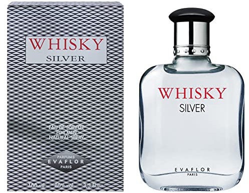 WHISKY Silver • Eau de Toilette 100 ml • Vaporisateur • Parfum Homme • EVAFLORPARIS