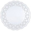 Stampini per Torta Rotonda centrini, Bianco, Pezzi, Carta, White, 22 cm