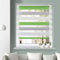 Grandekor Doppelrollo Klemmfix ohne Bohren Grün-Grau-Weiß 100x120cm(Stoffbreite 96cm) Fenster Rollos für innen Klemmrollos Duo Rollos für Fenster ohne Bohren mit Bohren Privatschutz Zebrarollo