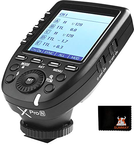 GODOX XPro-N TTL Blitzauslöser 1 / 8000s High Speed Sync 2.4G Funksender Unterstützung i-TTL-Blitzautomatik für Nikon Kameras