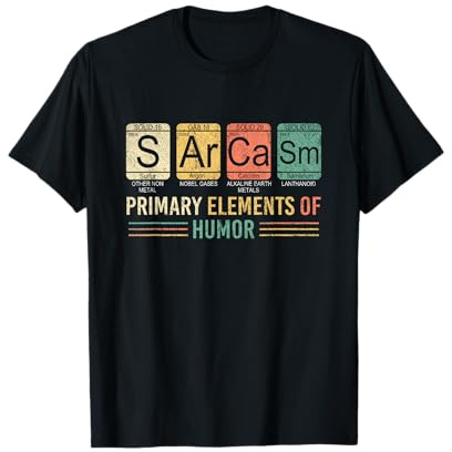 Humour Noir Scientifique Cadeau Chemistre Sarcasme Manche mi longue T-Shirt