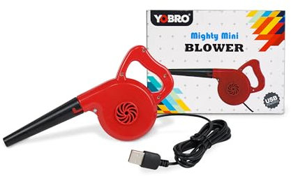 YOBRO Mighty Mini Blower,Fluid Art Tiny Simulated Blower,Real Working Blower,USB Powered,Wonderfully for Acrylic Paint Blowing & Alcohol Ink Art