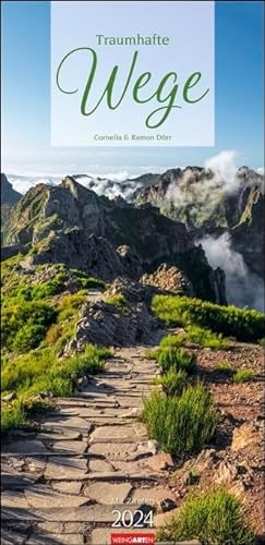 Traumhafte Wege - Kalender 2024 - Weingarten-Verlag - Fotokalender im Vertikalformat - Wandkalender mit bezaubernden Aufnahmen - 33 cm x 68 cm