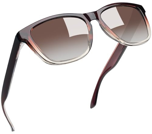 Joopin Lunettes de Soleil Unisexe Polarisées UV400 Dégradé Brun