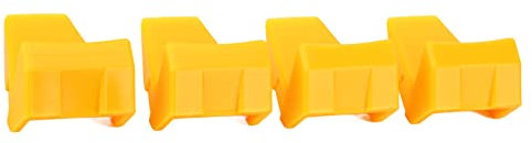 Protezione per Ganasce di Bloccaggio per Smontagomme Protezione per Cerchioni in Plastica Durevole per Smontagomme, 4 Pezzi Coprimorsetto per Ganasce con Inserti Gialli per