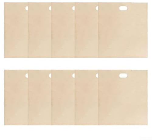 Sacchetti riutilizzabili antiaderenti per tostapane, panini, toastie, resistenti al calore, per pizza, pane, snack, per forno a microonde e grill (17 x 19 cm)