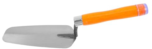 KONTONTY Llana de Yesero Mediana de Acero Inoxidable Reforzado con Mango Ergonómico Herramienta Multiusos para Acabado de Hormigón Enlucido y Colocación de Ladrillos Paleta de Albañil