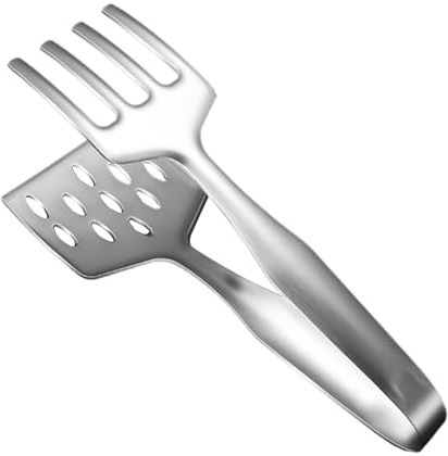 Pinzas para parrilla - Pinza de 11 pulgadas | Alicates para barbacoa - Pinzas resistentes al calor de acero inoxidable con mango ergonómico para filetes de pescado, porciones de buffe