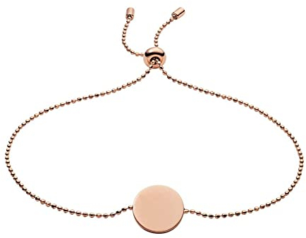 FOSSIL Bracelet Pour Femmes, 245 mm De Circonférence Intérieure En Acier Inoxydable Doré Rose, JOF00461791, Or Royal