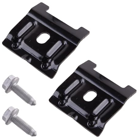 CGEAMDY 2 Pieces Battery Hold down Clamp & Bolt, Battery Hold down Clamp Bracket 1J0803219 Holder, Universal Battery Hold down Clamp & Bolt Bracket Holder Kit for Car SUV, Metal Car Accessories