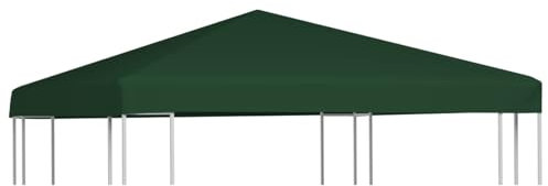 Xichuzi Pavillondach, Pavillon-Dachplane, Dach Für Pavillon, Pavillon-Ersatzdach, 310 g/m² 3x3 m Grün