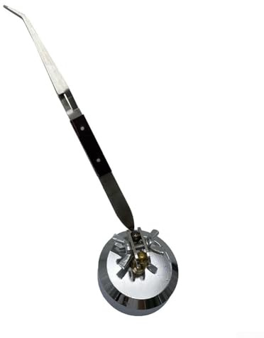 Besttoolifes Pinzette curve dritte per saldatura a 90 gradi per la riparazione di gioielli, strumento terza mano resistente al calore con base di rotazione a 360°, saldatura e saldatura (curva)