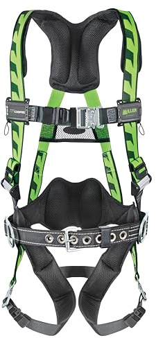 Miller by Honeywell Titan by Honeywell AC-QC-BDP/UGN AirCore Full Body Harness, Large/X-Large, Green