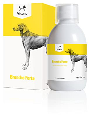 VetVital Vicano Broncho Forte | 250 ml | Ergänzungsfuttermittel für Hunde | Mit pflanzlichen Extrakten