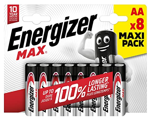 Energizer Batterie Max Alkaline AA (Mignon/LR6 8er-Packung)