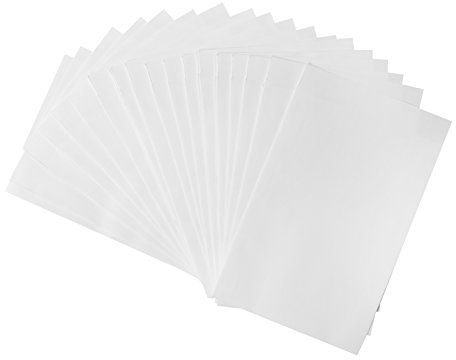Logbuch-Verlag 50 weiße Papiertüten 10,5 x 15 cm Papier Flachbeutel kleine Tüten Verpackung Umschlag für Kleinteile