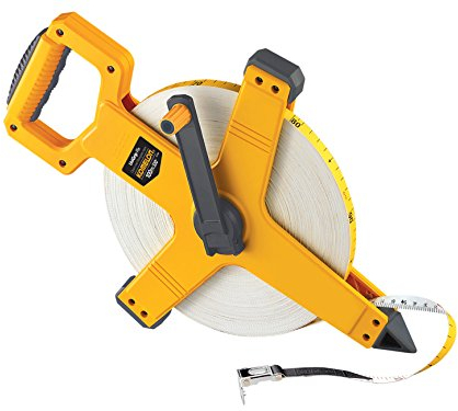 Komelon 100EE 100 m/330 ft 13 mm Width Unigrip Fibreglass Tape, Yellow