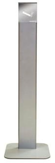 ALUBOX Posacenere Da Esterno Autoportante 30X30X98 Cm Portacenere Da Esterno Made In Italy In Acciaio Inox E Alluminio Ideale Per Esercizi Commerciali (ARGENTO)