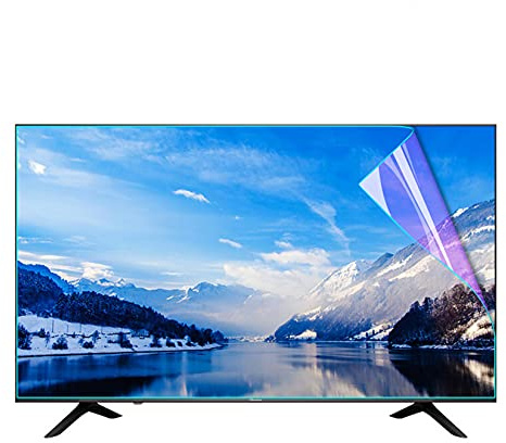 WLWLEO 60 Inch Anti-glare TV Screen Protector Anti Blue Light Filter Relieve Eye Strain Eye Protection Anti Scratch TV Film for 60-75 Inch Rimless Monitor,60 1327 * 749mm