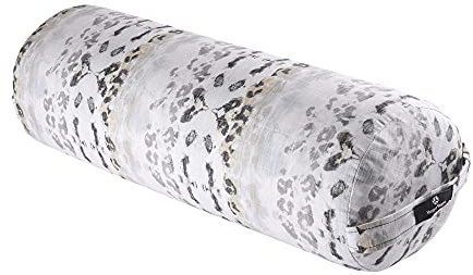 Hugger Mugger Round Yoga Bolster - Wild Sky - Firm Round Shape, Higher Profile, Great Under Knees, Soft Support, Handmade in The USA