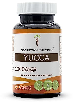 Secrets of the Tribe Yucca 60 Capsules, Made with Vegetable Capsules and Yucca glauca Dried Root (60 Capsules)