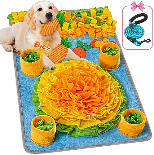 HOMAGICO Large 32x20 Snuffle Mat for Dogs, Nosework Slow Feeder Toy