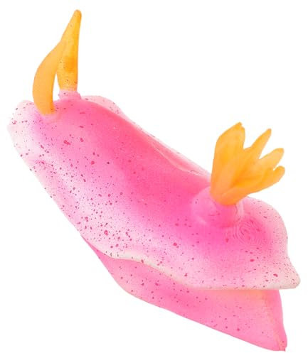 Fluorescent Sea Bunny Aquarium Ornament, Pink Plastic Fish Tank Decor