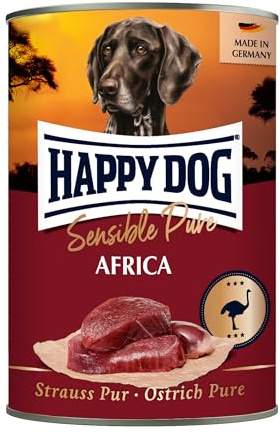 Happy Dog Sensible Pure Africa (Strauß) M 12 x 400 g