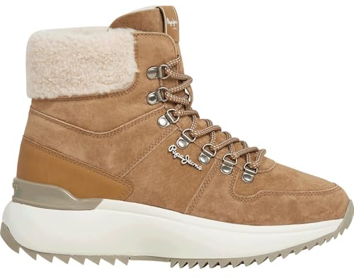 Pepe Jeans Botines de Piel Kimi Desert marrón