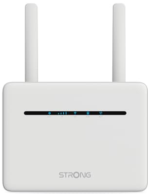 Strong 4G Router Dual Band AC1200 Mbps, 4G+ Cat6 up to 300Mbps, 4× Gigabit LAN/WAN Ports, Unlocked Router with SIM Slot, 2 External Antennas, Plug & Play, Secure Network