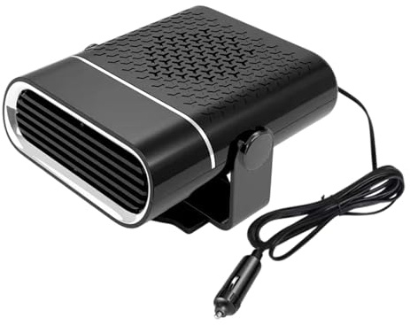 Calentador Desempañador De Coche De 12 V 24 V – Ventilador Eléctrico Adhesivo, Calentador Interior Giratorio Con Purificación De Aire, Descongelación Rápida del-Parabrisas | Camión SUV Taxi Vehículo,