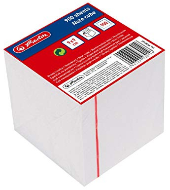 Herlitz Notes Cube Blanc, 900 Feuilles